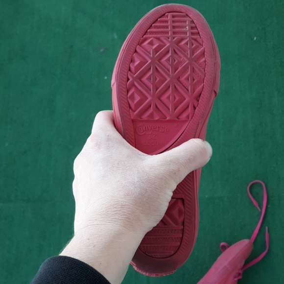 Hot Pink Rubber Converse. - Picture 6 of 7